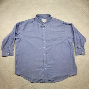 Kings Court blue‎ long sleeve dress shirt size 20 33/4